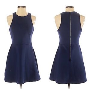 Bec Bridge Navy Dress fit & flare dress.  Size 4